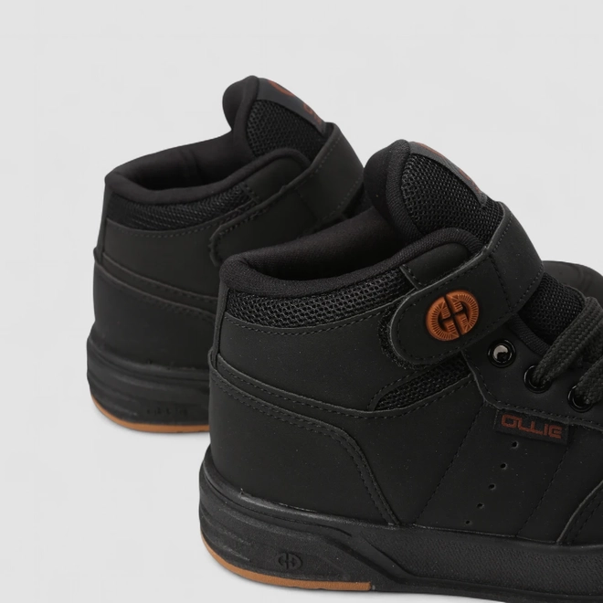 Tênis Casual Infantil Ollie Originals Cano Médio Nobuck Preto