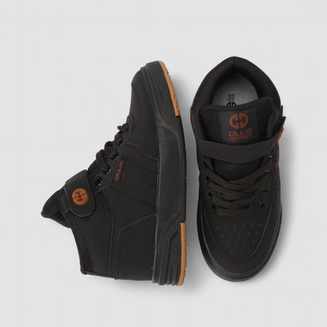 Tênis Casual Infantil Ollie Originals Cano Médio Nobuck Preto