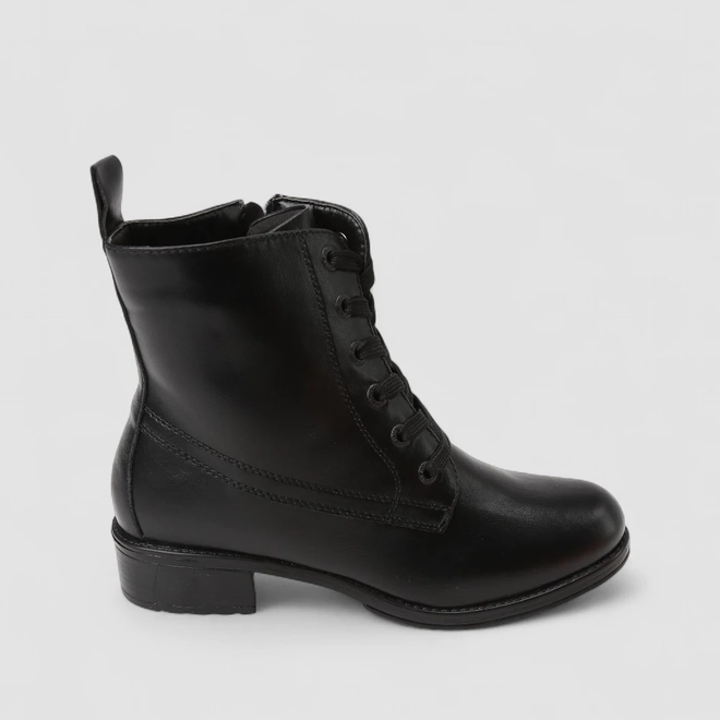 Bota Coturno Feminina Mooncity Cano Médio Preto
