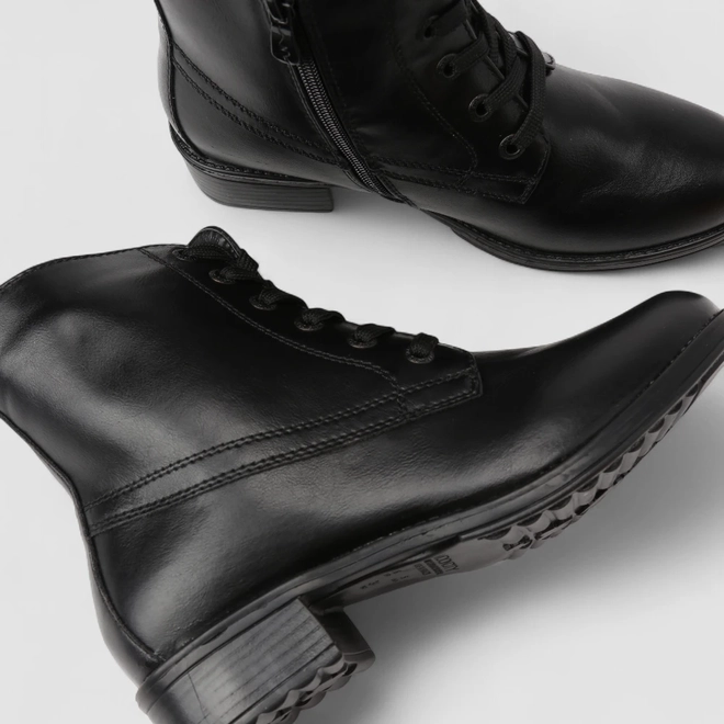 Bota Coturno Feminina Mooncity Cano Médio Preto