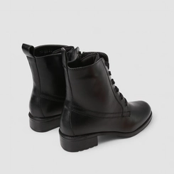 Bota Coturno Feminina Mooncity Cano Médio Preto