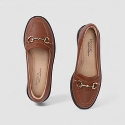 Mocassim Feminino Modare Ultraconforto Detalhe Bridão Caramelo