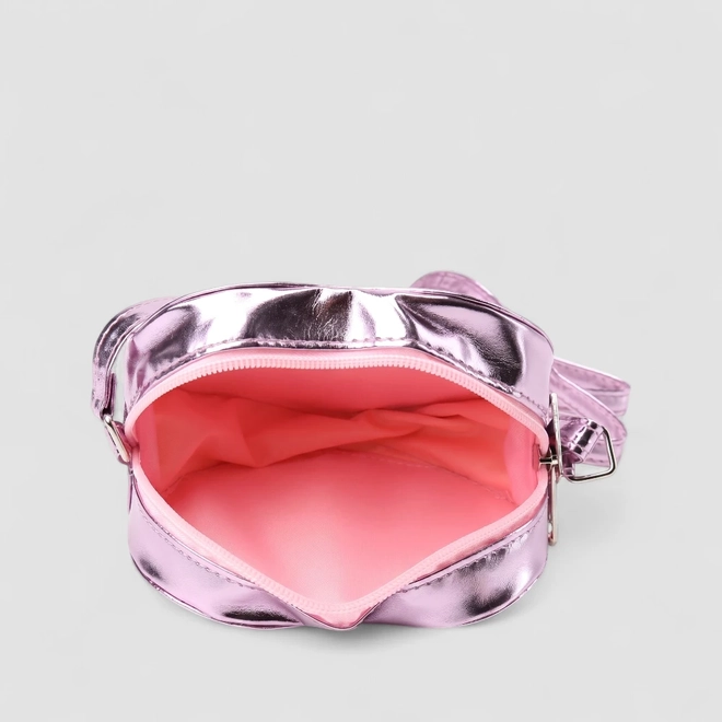 Bolsa Gabrielinha Coração Glitter Rosa