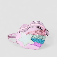 Bolsa Gabrielinha Coração Glitter Rosa