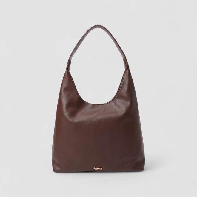 Bolsa Hobo Gabriela Grande Marrom