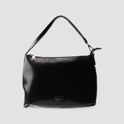 Bolsa Shopping Bag Gabriela Grande Com Necessaire Preta