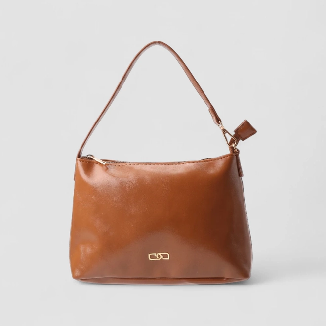 Bolsa Shopping Bag Gabriela Grande Com Necessaire Caramelo