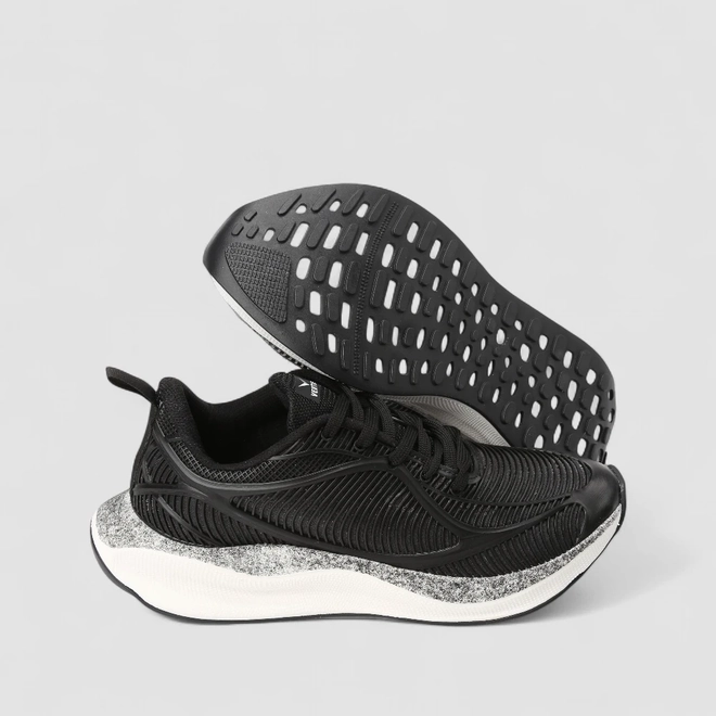 Tênis Esportivo Masculino Vertus Mesh Texturizado Preto
