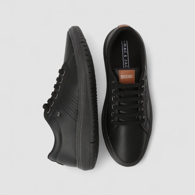 Tênis Casual Masculino Mac & Jac Elástico Preto