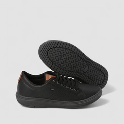 Tênis Casual Masculino Mac & Jac Elástico Preto