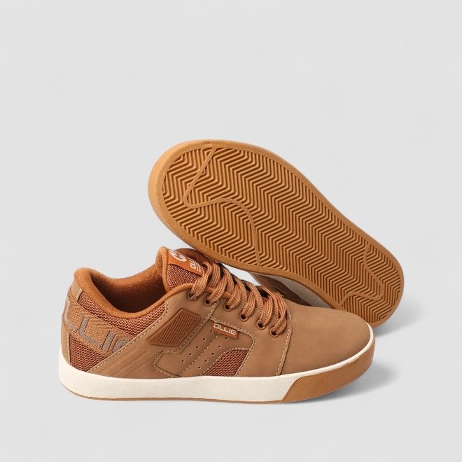 Tênis Casual Masculino Ollie Originals Mesh Marrom