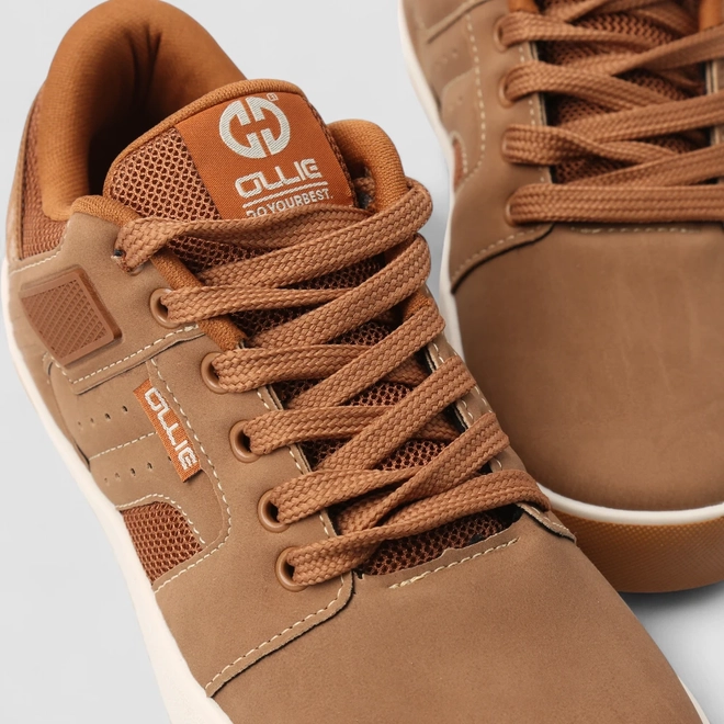 Tênis Casual Masculino Ollie Originals Mesh Marrom