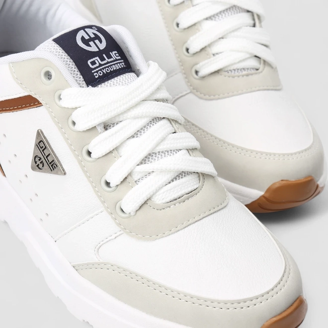Tênis Casual Masculino Ollie Originals Nobuck Branco