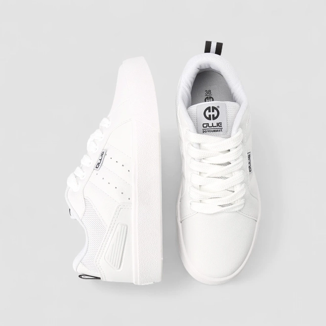 Tênis Casual Masculino Ollie Originals Mesh Branco