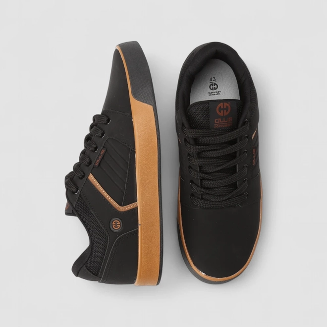 Tênis Casual Masculino Ollie Originals Nobuck Preto