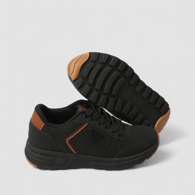Tênis Casual Masculino Ollie Originals Nobuck Preto