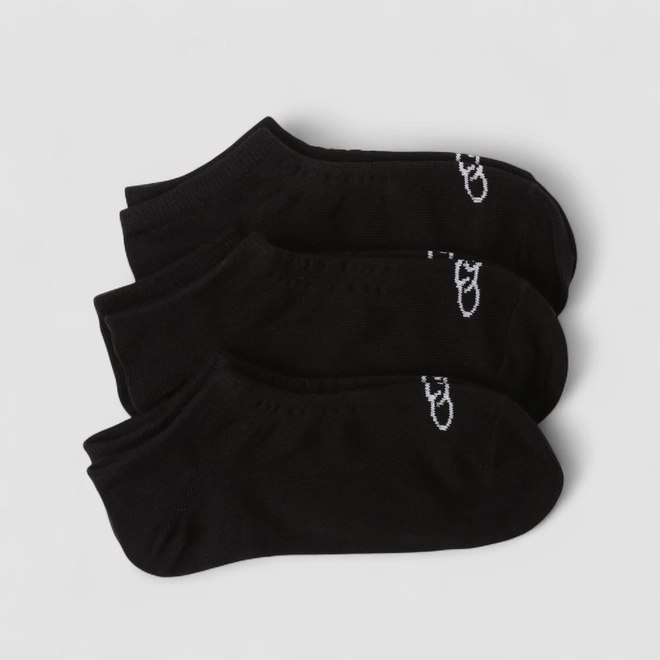 Meia Olympikus Invisível Kit 3 pares 33-38 Preta