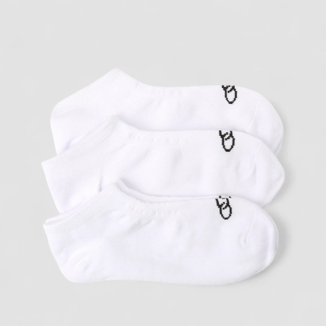 Meia Olympikus Invisível Kit 3 pares 33-38 Branca