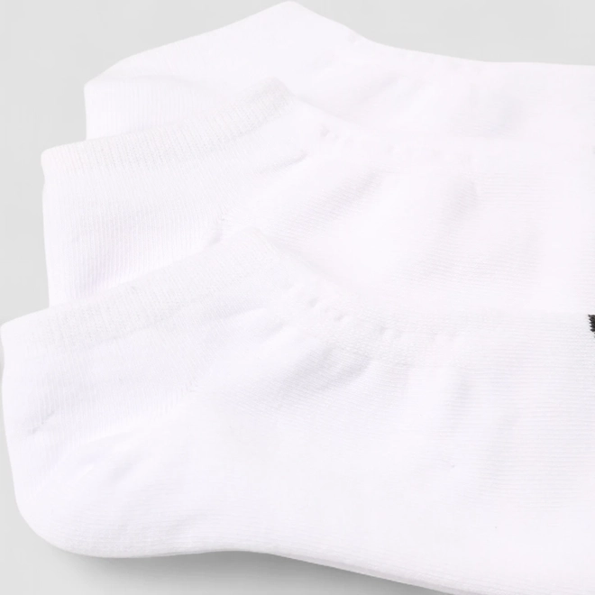 Meia Olympikus Invisível Kit 3 pares 33-38 Branca