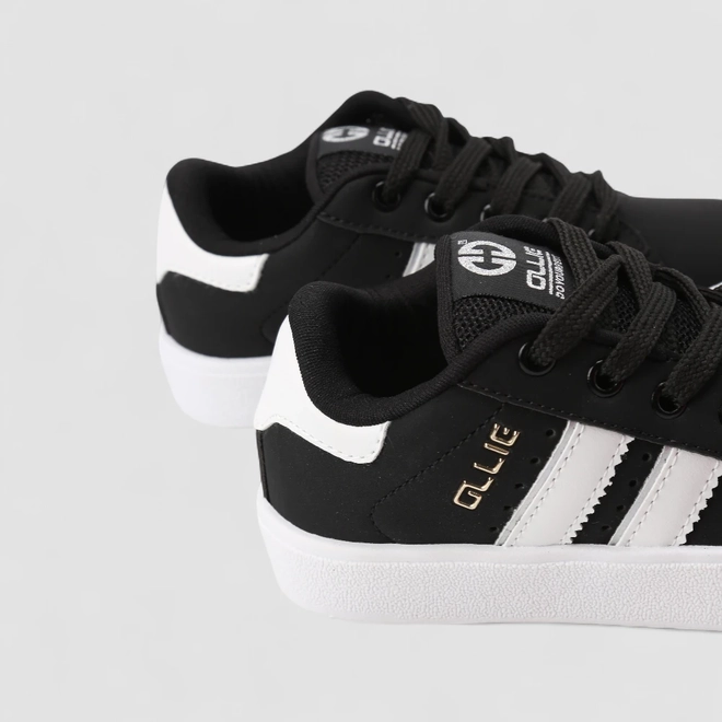Tênis Casual Infantil Ollie Originals Preto & Branco