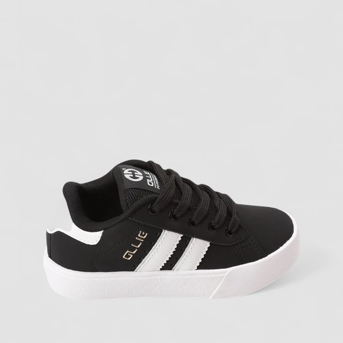 Tênis Casual Infantil Ollie Originals Preto & Branco