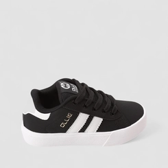 Tênis Casual Infantil Ollie Originals Preto & Branco
