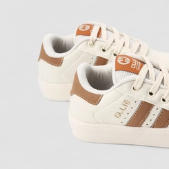 Tênis Casual Infantil Ollie Originals Recorte Nobuck Off White