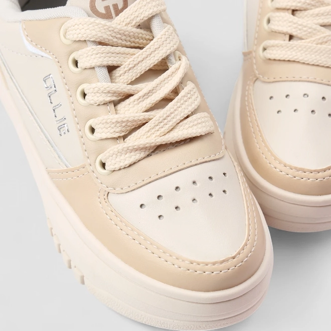 Tênis Casual Infantil Ollie Originals Bege & Off White