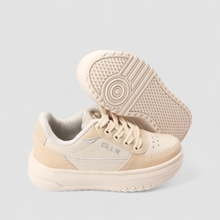 Tênis Casual Infantil Ollie Originals Bege & Off White