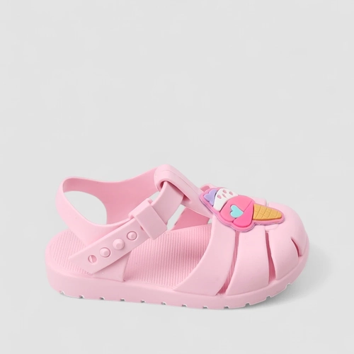 Sandália Bebê Charmosinha Chic Detalhe Sorvete Rosa