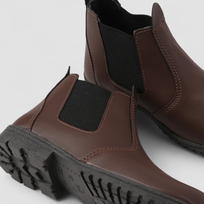 Bota Chelsea Infantil Vertus Marrom