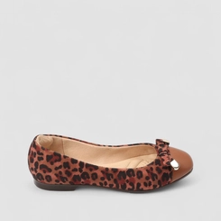 Sapatilha Feminina Gabriela Animal Print Laço Onça Multicolor