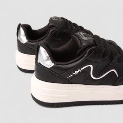 Tênis Casual Feminino Via Marte Detalhe Trançado Preto