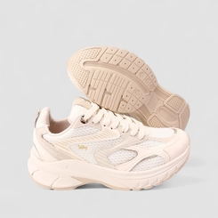 Tênis Casual Feminino Via Marte Tela Bege
