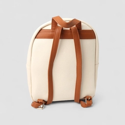 Mochila Feminina Gabriela Detalhes Marrons Off White
