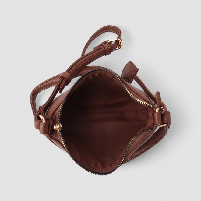 Bolsa Transversal Penélope Pequena Marrom