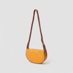 Bolsa Transversal Gabriela Média Alça Fivela Amarela