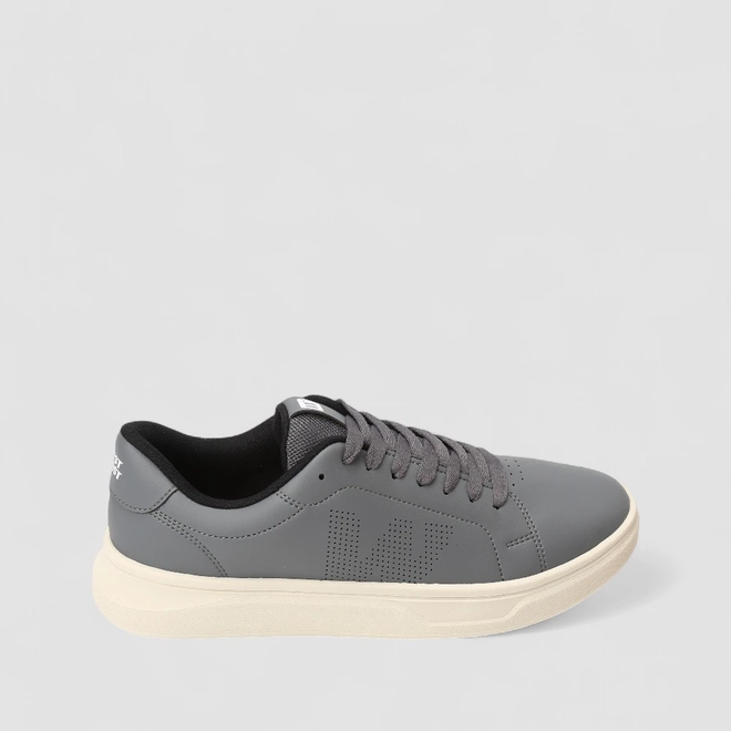 Tênis Casual Masculino West Coast Mesh Pespontos Cinza