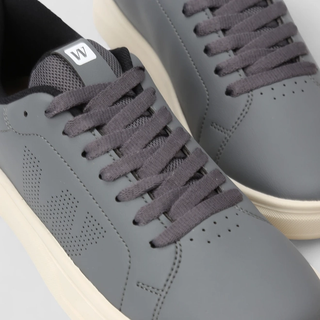 Tênis Casual Masculino West Coast Mesh Pespontos Cinza