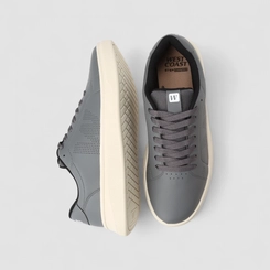 Tênis Casual Masculino West Coast Mesh Pespontos Cinza