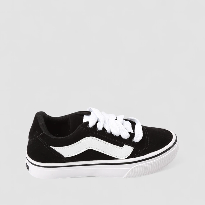 Tênis Casual Feminino Star Feet Camurça Preto E Branco