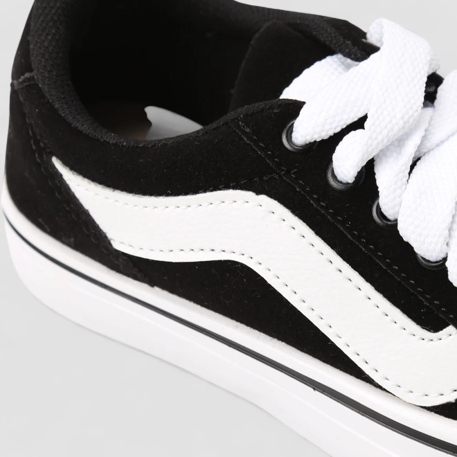 Tênis Casual Feminino Star Feet Camurça Preto E Branco