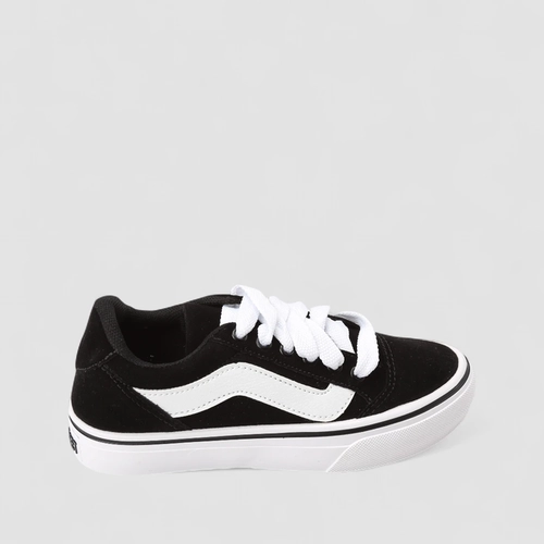 Tênis Casual Feminino Star Feet Camurça Preto E Branco