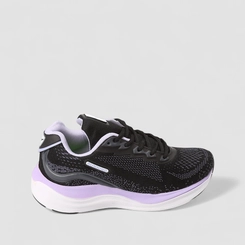Tênis Esportivo Feminino Vertus Running Preto & Lilás