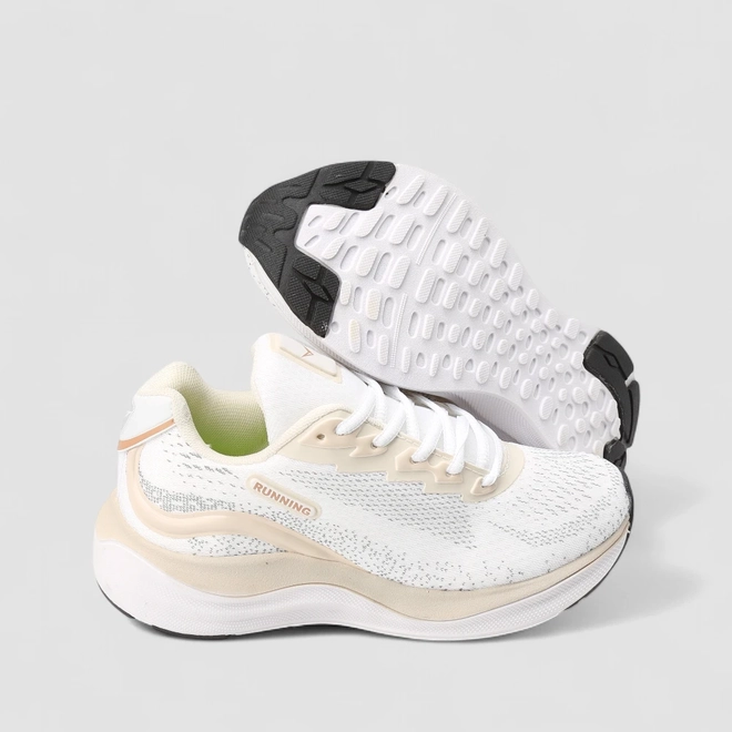 Tênis Esportivo Feminino Vertus Running Mesh Branco