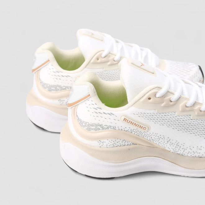 Tênis Esportivo Feminino Vertus Running Mesh Branco