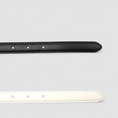 Kit Dois Cintos Feminino Gabriela Preto E Branco
