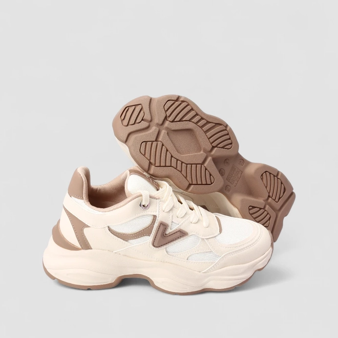 Tênis Chunky Feminino Via Marte Bege