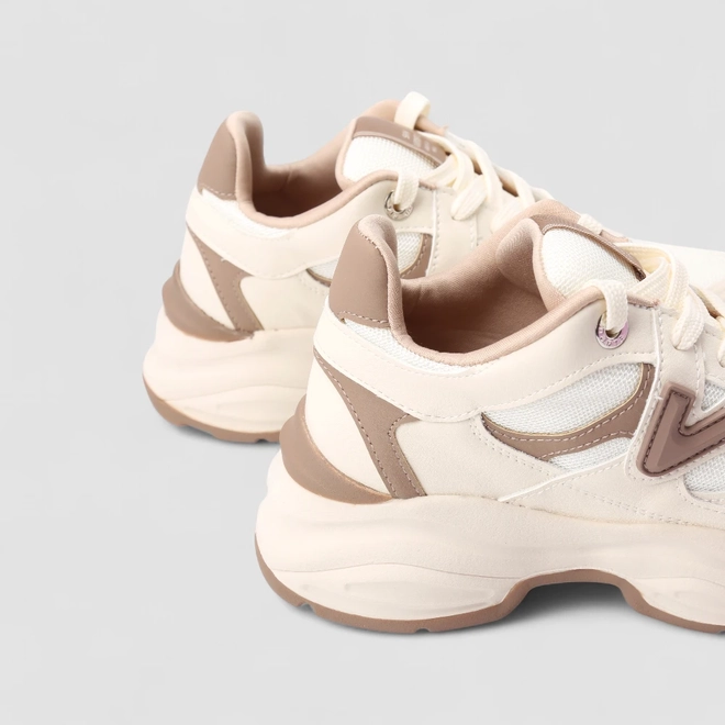 Tênis Chunky Feminino Via Marte Bege