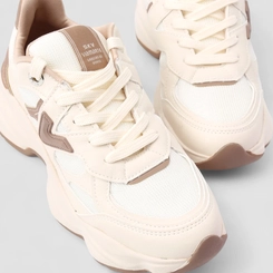 Tênis Chunky Feminino Via Marte Bege